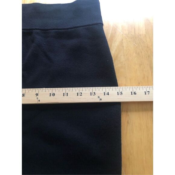 Express Women Body Contour Sweater Pencil Skirt Black Elastic Waistband Stretch - Picture 8 of 12